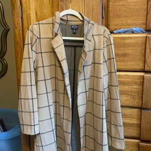 Trendy long sweater coat